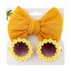 Children's sunglasses, lens, headband, set, cartoon toy solar-powered, glasses, sunflower