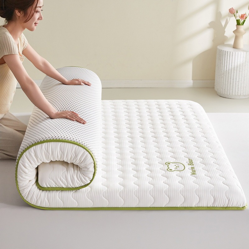 Four-Season Mattress, Soft Cushion, Thickened Tatami Mat, Student Dormitory Single Fiber Cotton Sleeping Mat, Special Sleeping Mat for Rental Housing