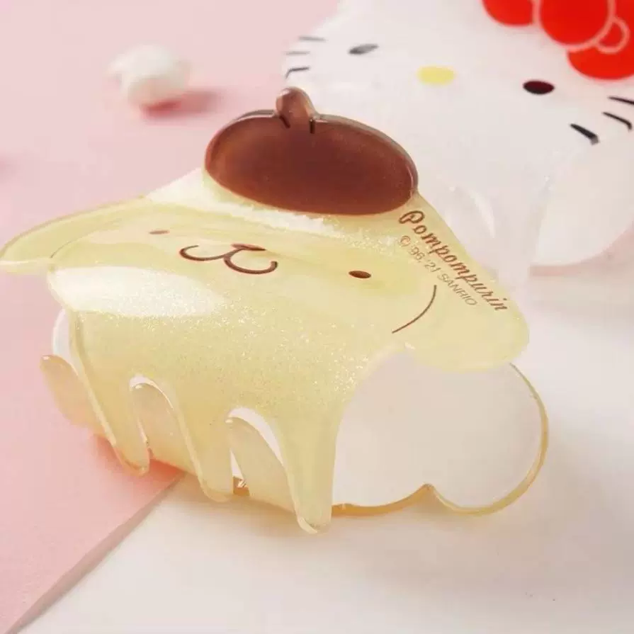 Sanrio, акриловая булавка краба, милая акула, заколка для волос