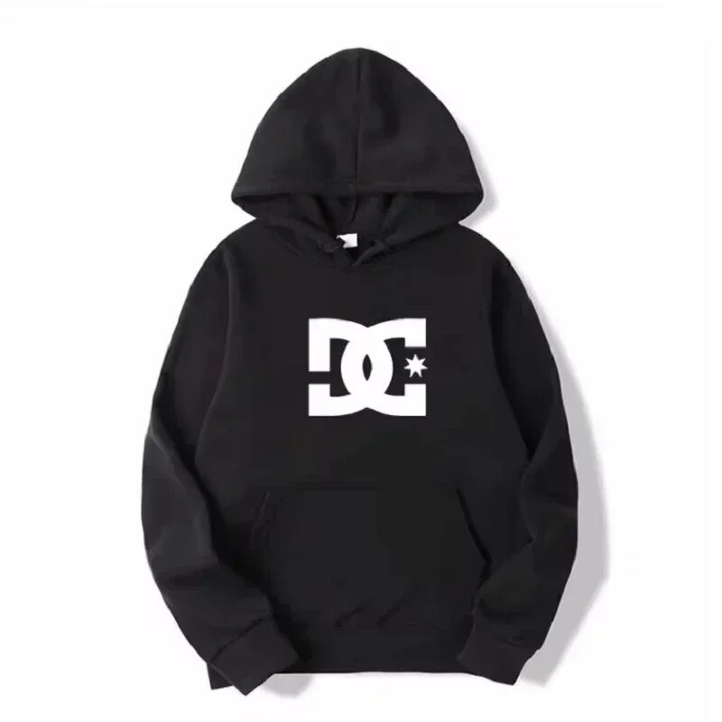 Cross-Border Autumn and Winter Dc Letter Men's and Women's Fashionable Casual Long-Sleeve Sweatshirt Street Fashion Hoodie Sports Cross-Border Autumn and Winter Dc Letter Men's and Women's Fashionable Casual Long-Sleeve Sweatshirt Street Fashion Hoodie Sports