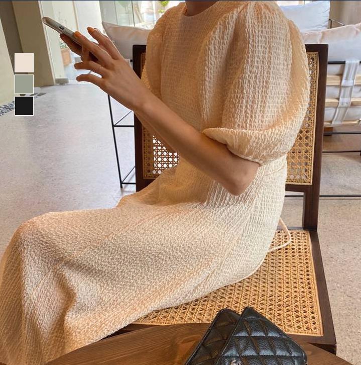Japanese summer cute solid beach dress