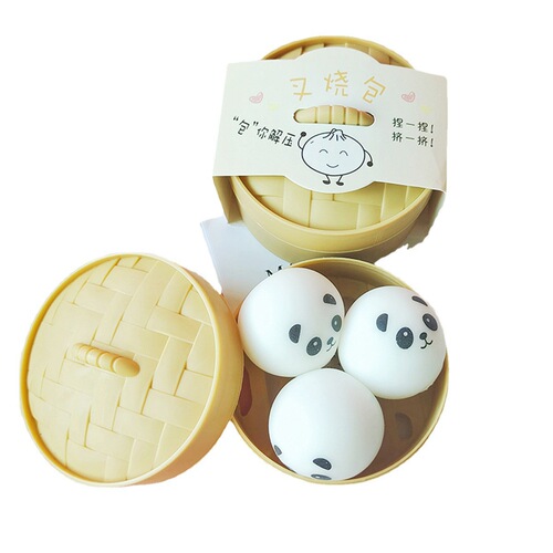 The same type of simulated vent snack steamed bun decompression artifact slow rebound decompression small toy manufacturer wholesale