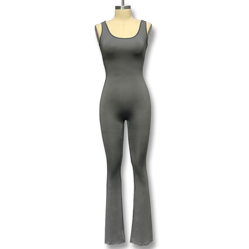 Mono de yoga ajustado de moda para comercio exterior transfronterizo 2026, estilo deportivo sin costuras con aberturas, casual, de cintura alta para mujer