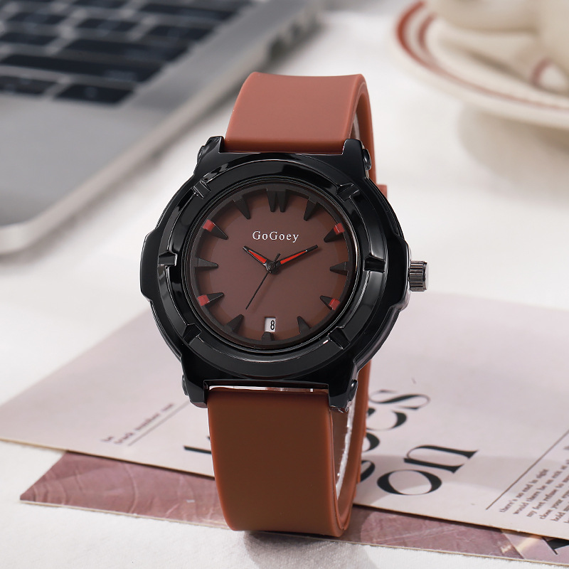 Large Dial Cross-Border Popular Women's Watch Women's Style College Style High-Looking Silicone Women's Watch Live Broadcast Internet Celebrity Watch