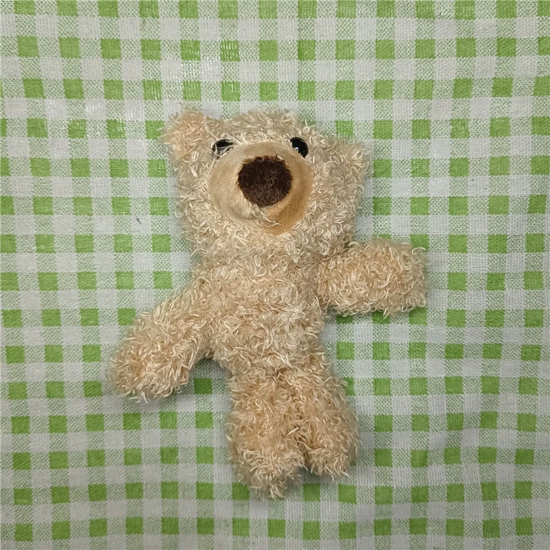 Plush doll doll 15cm brown curly teddy bear decoration clothing accessories activities gift supply in stock batch