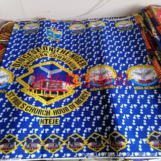 非洲仿蜡染印花布 105克双面印花 非洲全涤磨毛民族服装印花布