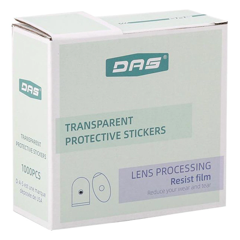 Глазные линзы противоскользящая наклейка DAS противоскользящая пленка двухсторонней обработки овальной антицарапанной прозрачной пленки аксессуары для очков