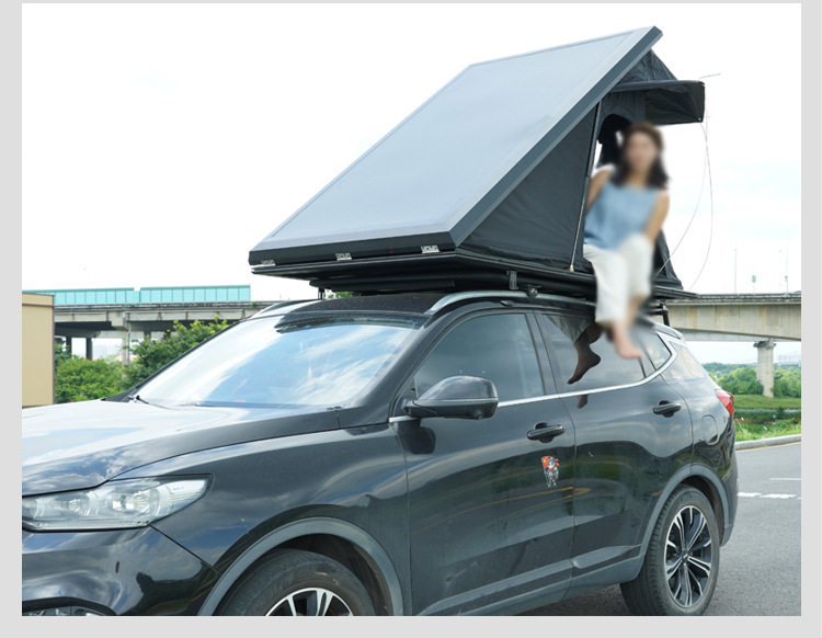 New Cross-Border Aluminum Alloy Roof Tent, Triangular Outdoor Self-Driving Travel Fully Automatic Off-Road Rainproof Car Tent