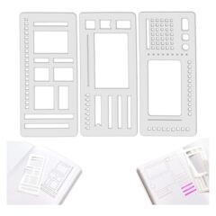 跨境亚马逊Handmade Flexible Record Template 灵活记录模板尺子