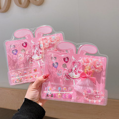 Creative new cartoon nail stickers wholesale children's baby girls waterproof long-lasting safe princess nail stickers