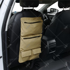 跨境貨源汽車靠背帆布工具收納袋木工作業可摺疊收納卷包一件代發