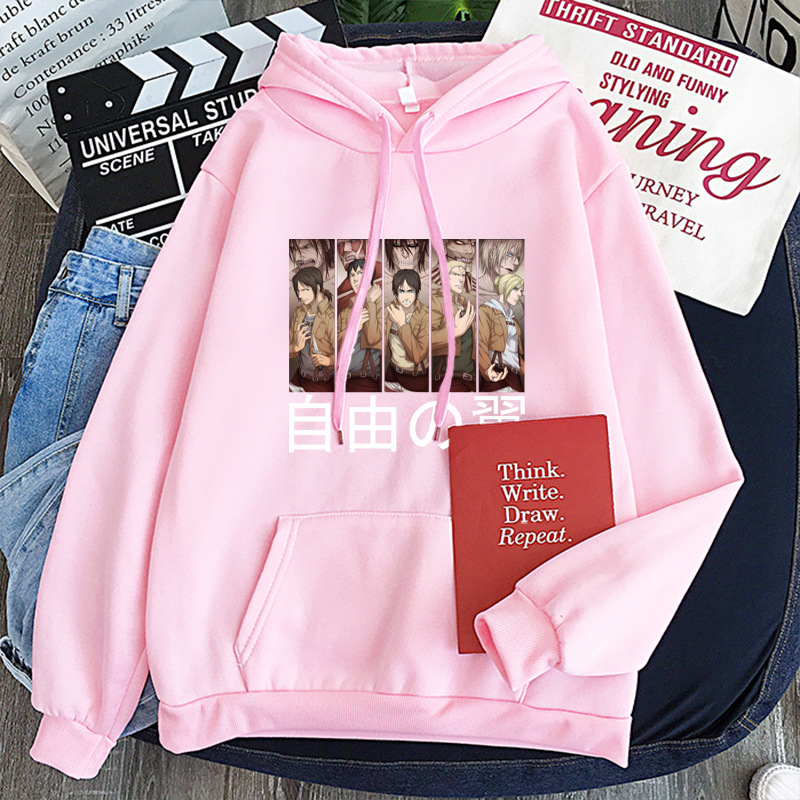 2020 nuevo ataque gigante logo Sudadera con capucha mismo estilo manga larga fleece sudadera suéter 2