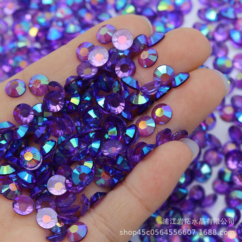 Violent Bear Rhinestone Transparent Colorful Abfaltbottom Resin DIY Nail Art Rhinestones Mobile Phone Decoration Accessories Creative