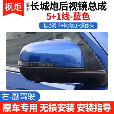 Electric Adjustable Reversing Mirror, Complete — Rear mirror/rearview mirror assembly - right-passenger-51-line-blue