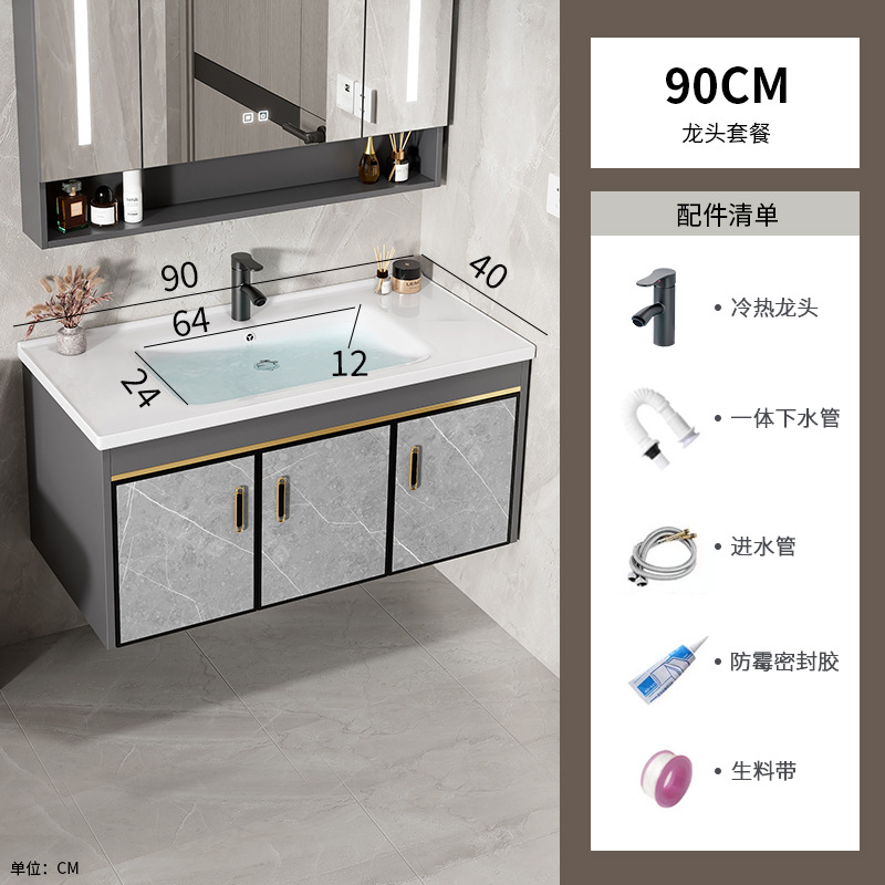 90 gabinete de cerámica + grifo