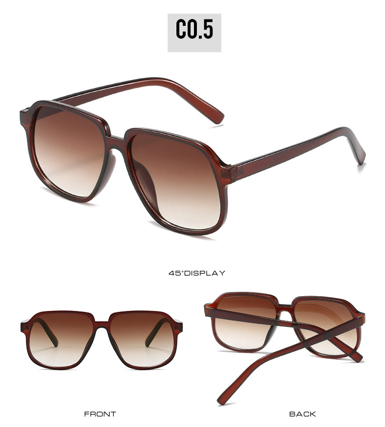 Holiday, Outdoor, Travel Occasion Casual Square UV400 Protection Resin Square Full Frame Women's Sunglasses