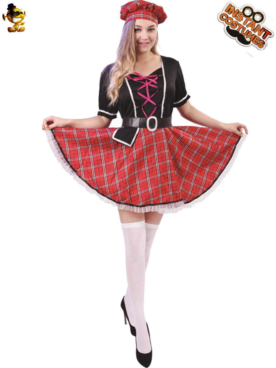 Carnaval adulto Escocés Nacional Chica Traje de Carnaval Nacional Rendimiento Etapa Traje Ropa de Fiesta image 1