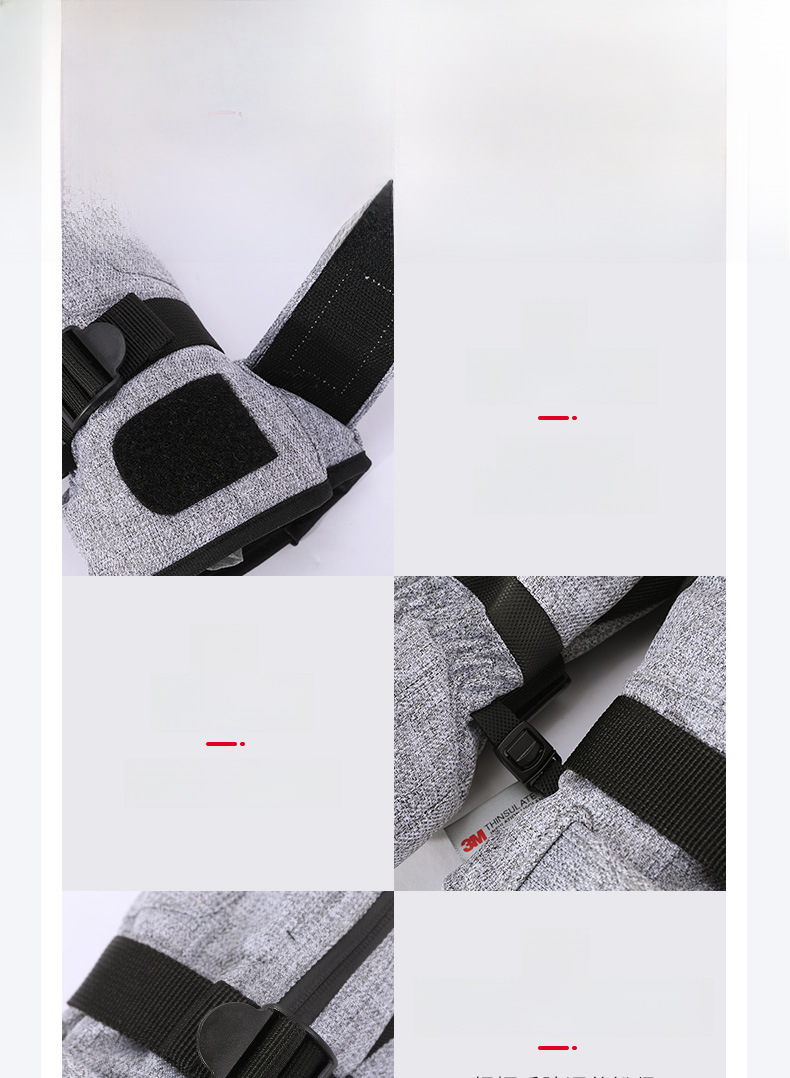 Men's ski gloves warm winter windproof velvet ski non-slip sports waterproof cold-proof touch screen velvet gloves_maomaolike.com