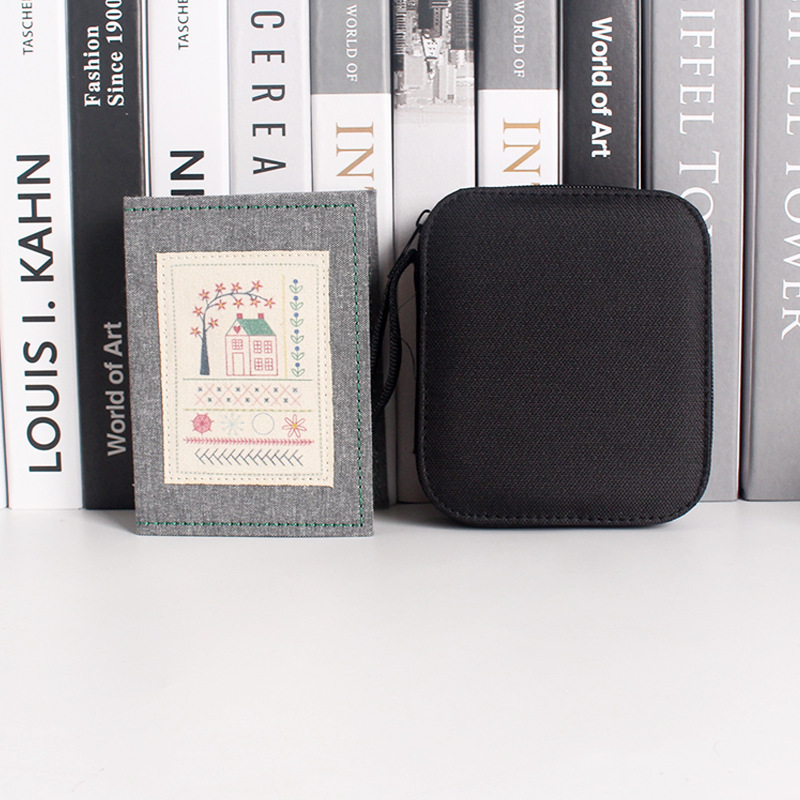 DIY Needlework Book Handmade Fabric Art Embroidery Needlework Set Cross-Border Hot Item Stitch Book Loose-Leaf Book Wooden