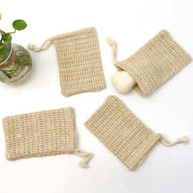 创意香皂网袋天然棉麻肥皂袋搓澡起泡网家用多功能香皂网袋澡巾