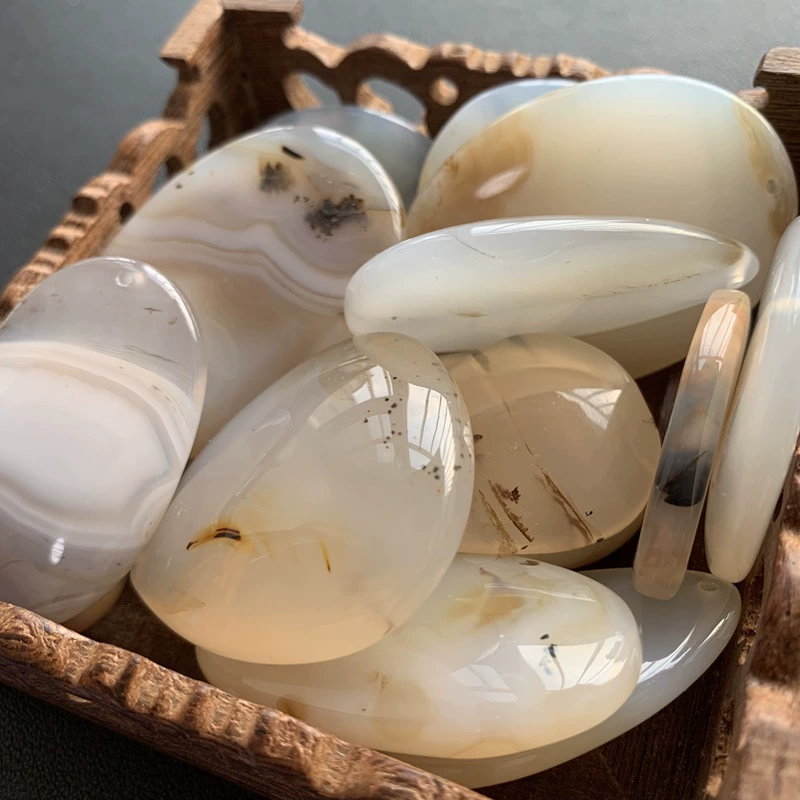 22 Натуральный агат Ping and Ping и Shui Shui Transit без бренда Морской халцедон украшения кулон