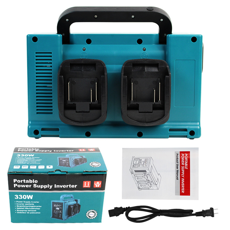 逆变器300W锂电工具电池逆变AC220V/DC5V-12V户外作业