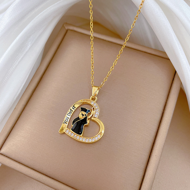 Gorgeous Diamond Collarbone Chain Necklace For Women Titanium Steel_voghion.com
