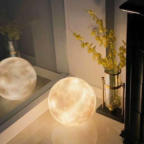 Internet celebrity style moon lamp floor lamp living room bedroom girl ins bedside lamp sofa atmosphere lamp gift bedside pendant