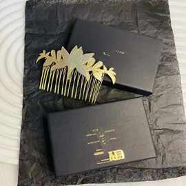 2025小xiang酒店高级VIP送礼赠品发夹黑金配礼盒百搭婚礼精致