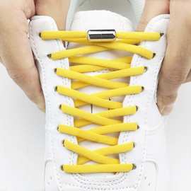 英文图片Elastic No Tie Shoelaces Lazy Metal Lock Laces Sneak