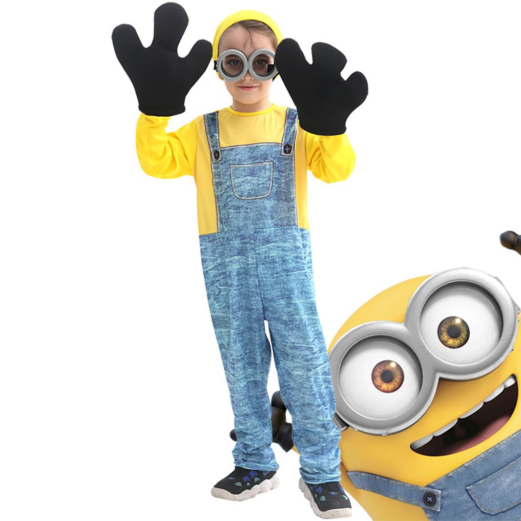 Halloween Minions Children's cos Clothing Despicable Me Anime Cartoon cosplay Clothing Stage Costume Costume