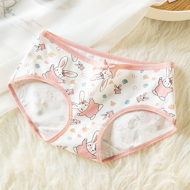 Ropa interior para niñas, algodón puro, estilo japonés, bragas triangulares para adolescentes, sin costuras, shorts escolares bonitos, estilo transpirable.