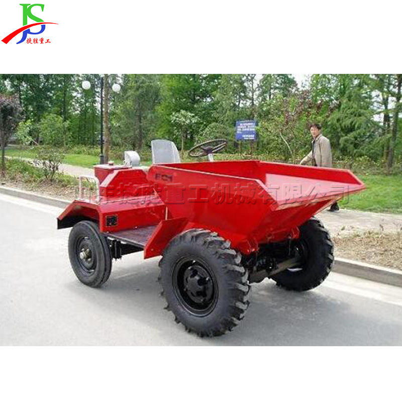 FC-10型座驾式翻斗车 建筑工程用四不像 可倾翻料斗四轮装载车