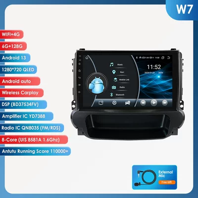 DVD Navigation: large screen car central - 6128g-wifi4g-lte-version-8581a-carplay-eight-cores-9inch-suitable-for-12-15-chevrolet-malibu