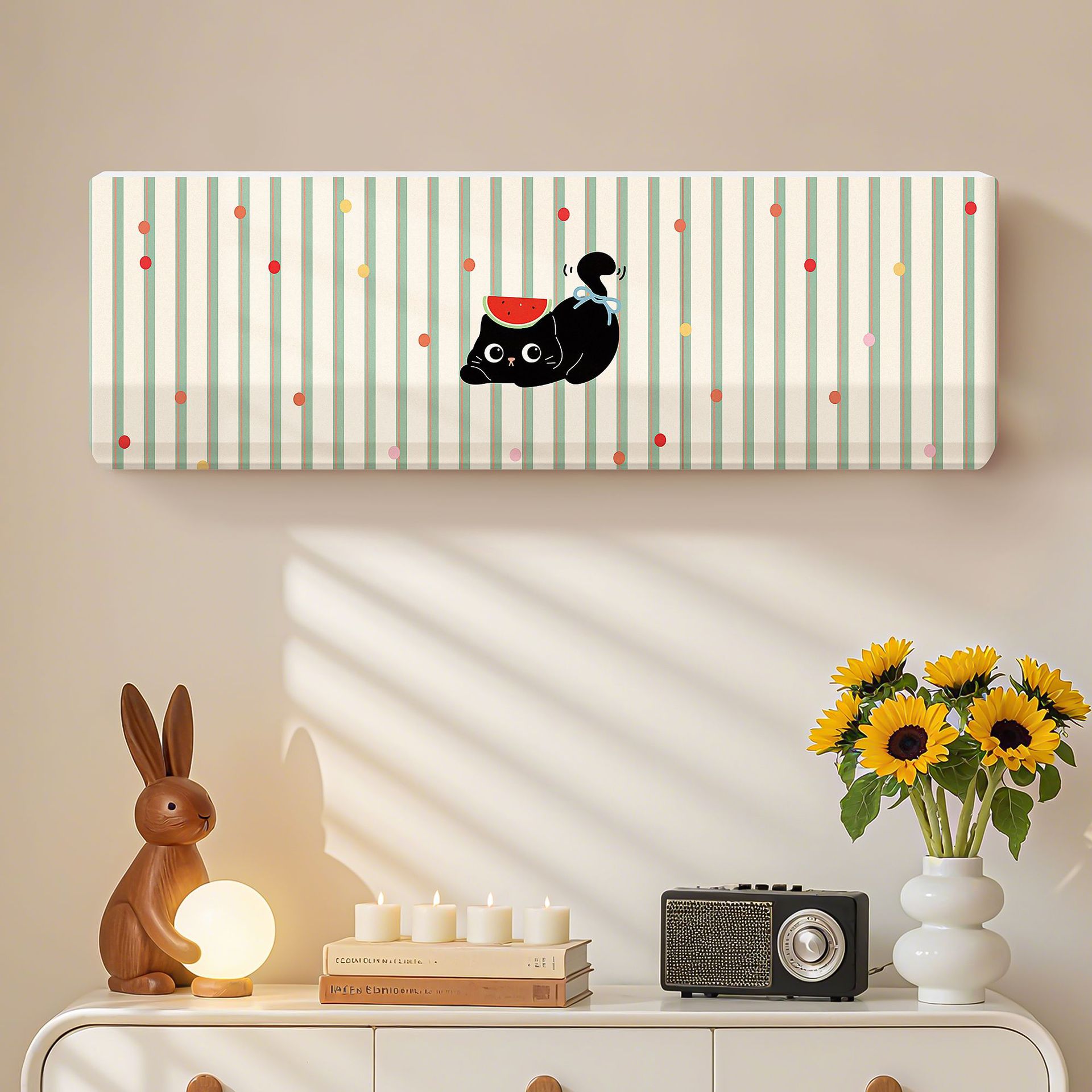 2025 nuevo aire acondicionado cubierta de polvo todo incluido tela elástica colgante cubierta de protección general de alta inducción cubierta de aire acondicionado