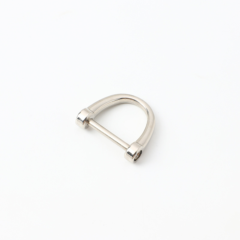 Hebilla Horseshoe en D para Bolsos 17mm de Aleación de Zinc Giratoria para Llaveros de Coche