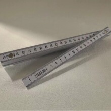 2米10折加厚金属柳钉玻璃纤维增强塑料折叠尺烫印刻度折尺 木工尺