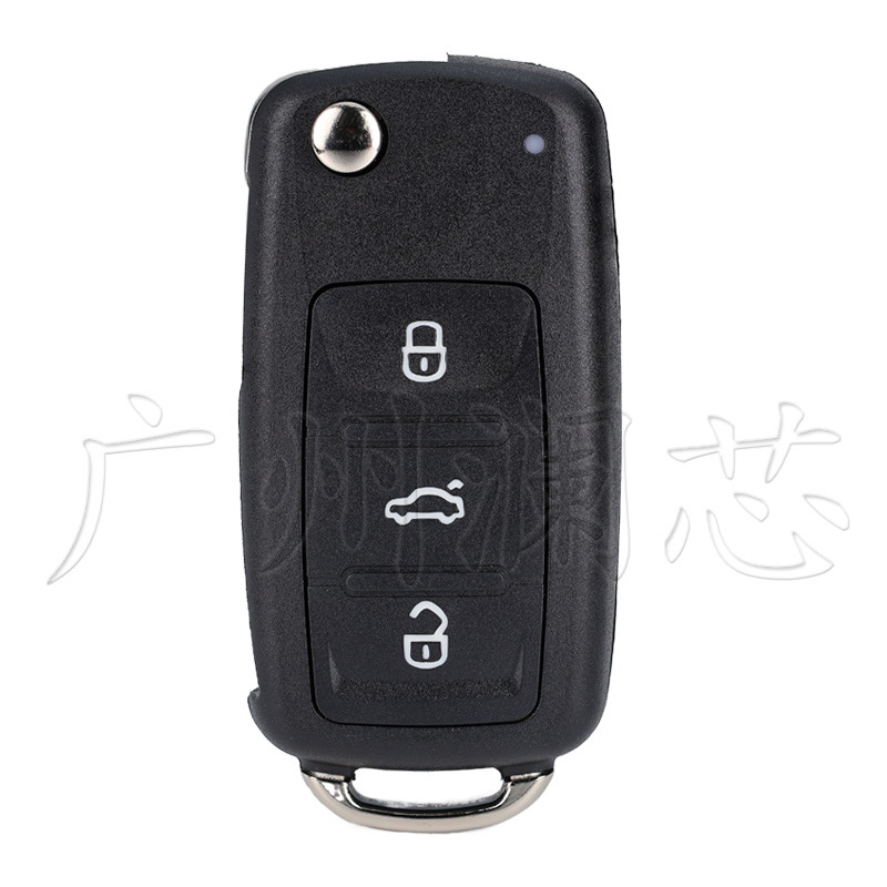 Suitable for Volkswagen Skoda 2/3/4 Button Golf Mk6 Tiguan Touareg Folding Remote Control Car Key Shell