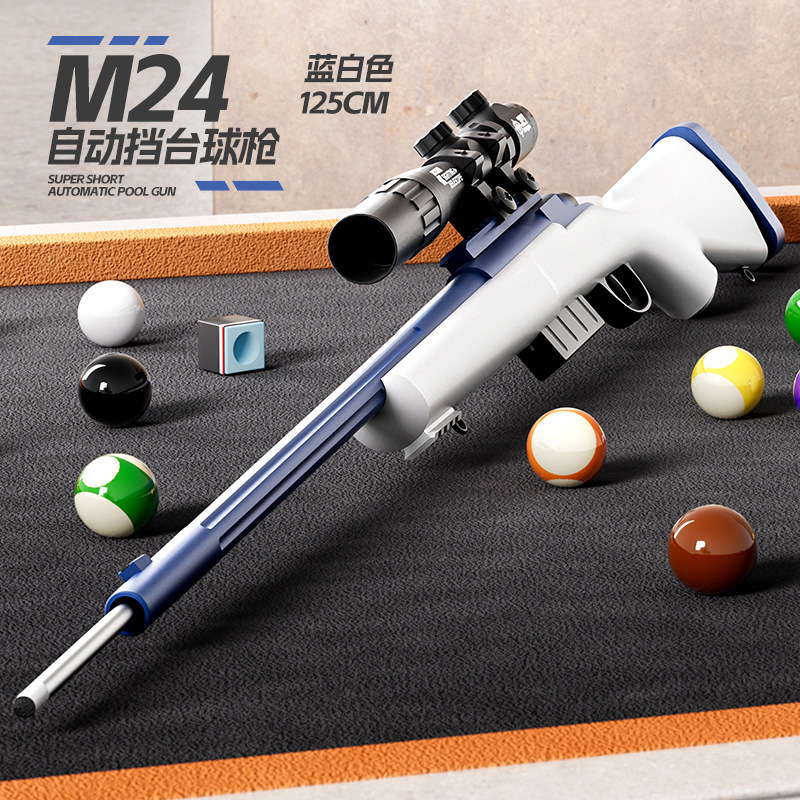 Pistola de billar infantil 98K pistola de billar automática pistola de billar para niños al aire libre pistola de eyección S686 boquilla palos de billar manuales