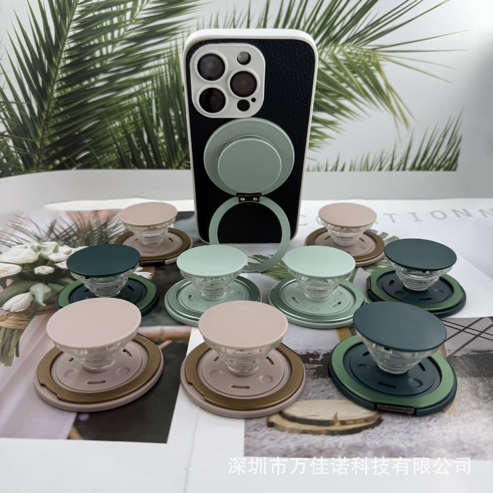 Магнитный держатель для телефона с функцией подушки безопасности, разборный, вращается на 360 градусов, можно размещать горизонтально или вертикально на столе, удобный держатель для телефона.