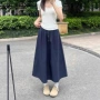 夏季大码女春宽松半身裙