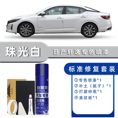 Nissan Sylphy Self-Painting Touch-Up Pen Pearl White Tungsten Steel Gray Black Pearl White Classic Car Paint Scratch Repair (Avtomobil boya qələmləri) - product-specification-grids-pearlescent-white-standard-repair-send-soil-replenishment-simple-tools