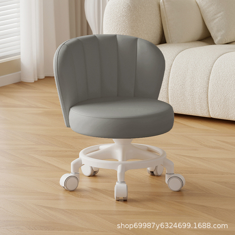 Rueda universal anti-rollback pequeña polea taburete baja silla respaldada para el hogar con un niño banco redondo rueda de correa rueda silenciosa