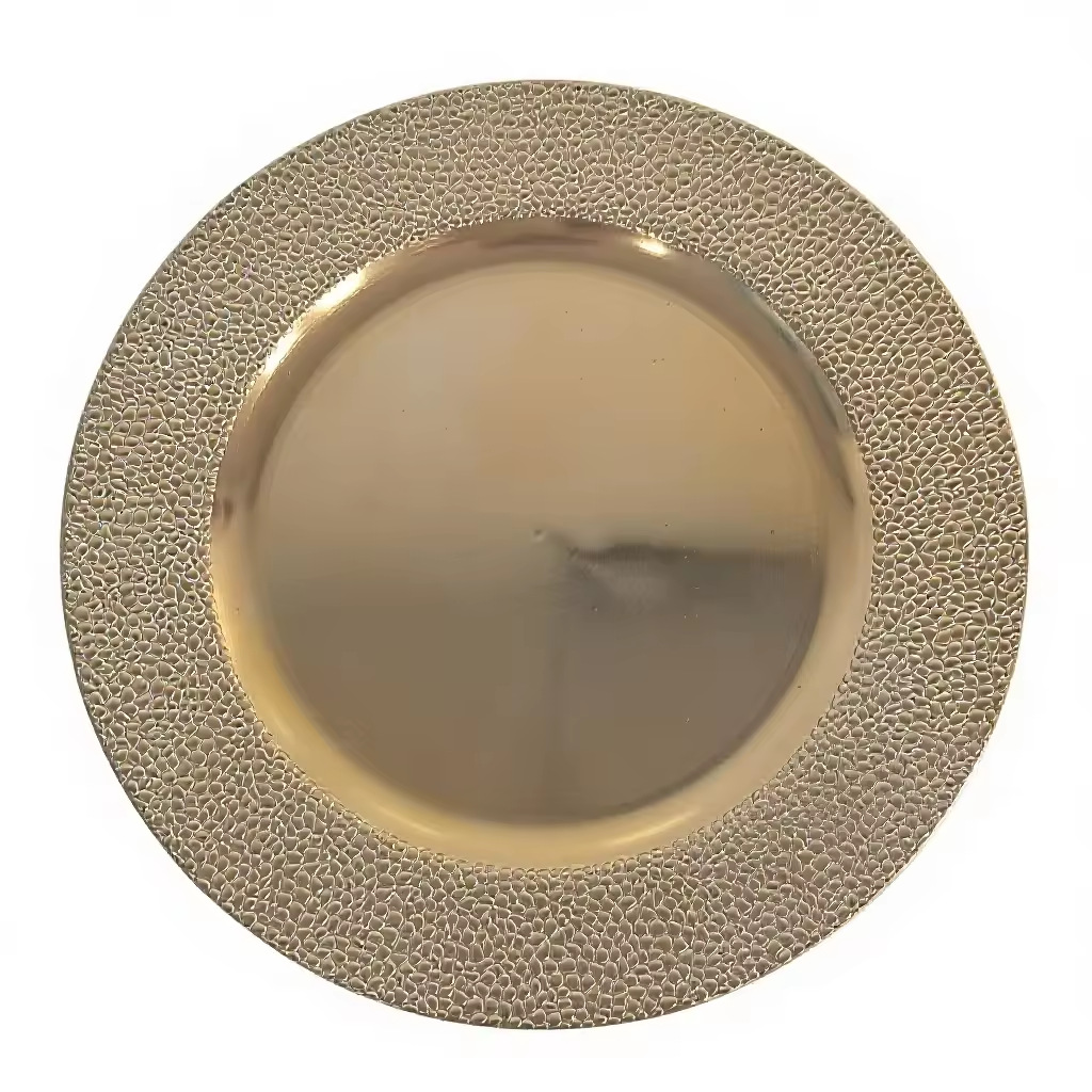 Plato Base Decorativo de Plástico con Diseño de Concha para Bodas y Banquetes image 35