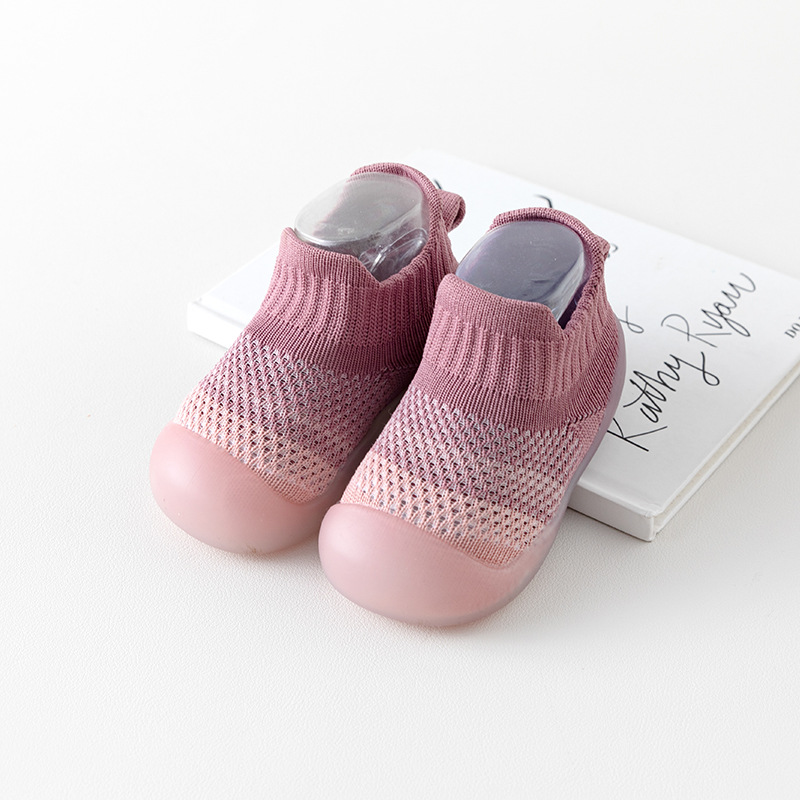Zapatos para bebés de verano zapatos de malla para bebés antideslizantes con suela suave resistente al desgaste calcetines transpirables y cómodos