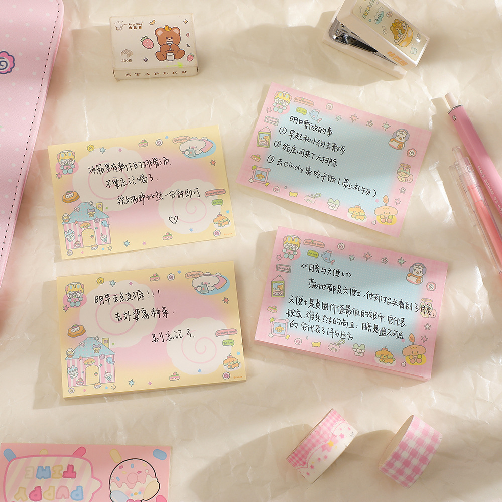 1 Piece Cartoon Class Learning School Paper Casual Elegant Preppy Style Sticky Note display picture 3