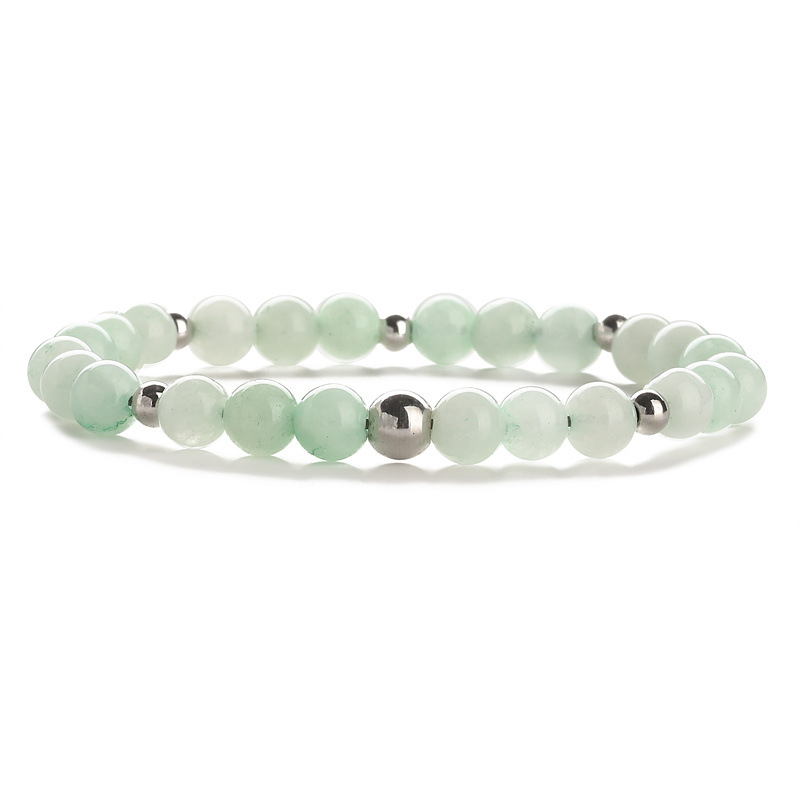 Europa y los Estados Unidos transfronterizos 6MM ojo de tigre ágata línea elástica cuentas pulseras pulseras granada brazalete de regalo para hombres y mujeres