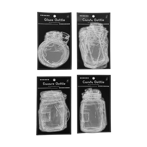 Love in a bottle series handbook stickers cute children stickers transparent waterproof pet material paper wholesale