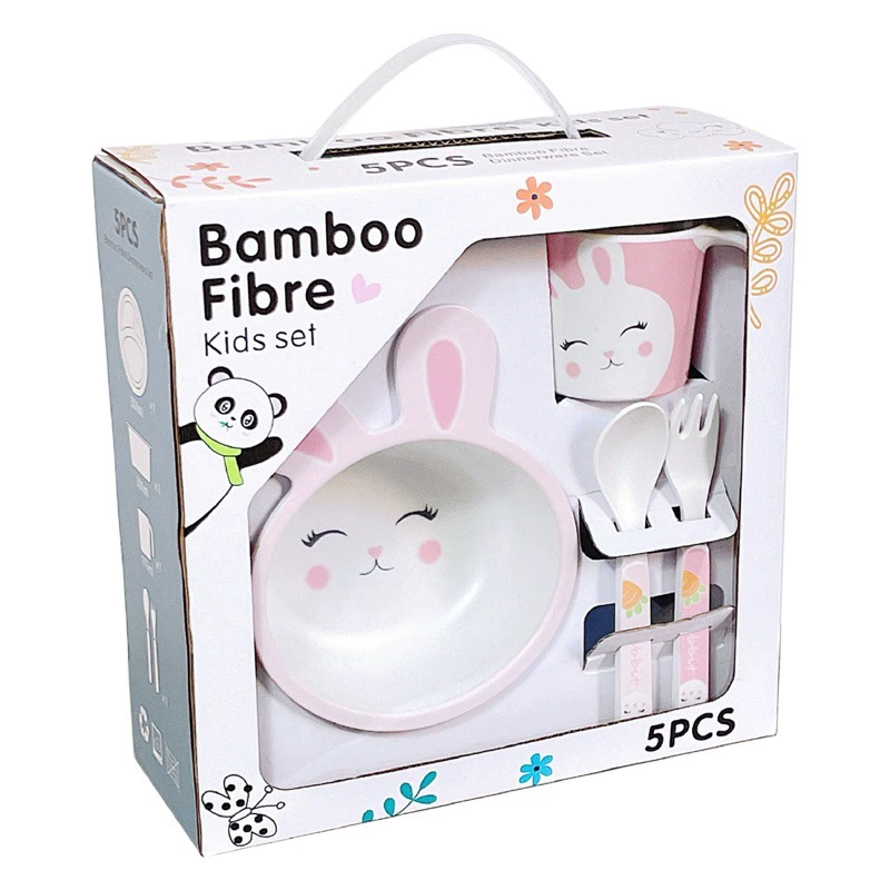 Детский набор посуды из бамбукового волокна