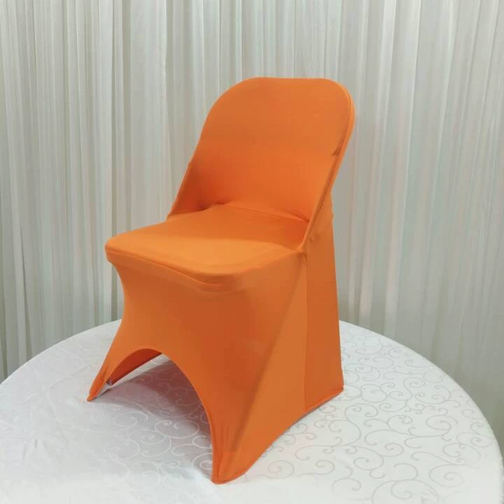 Foreign trade thickened elastic folding chair cover, hotel wedding one-piece chair cover, outdoor wedding elastic chair cover